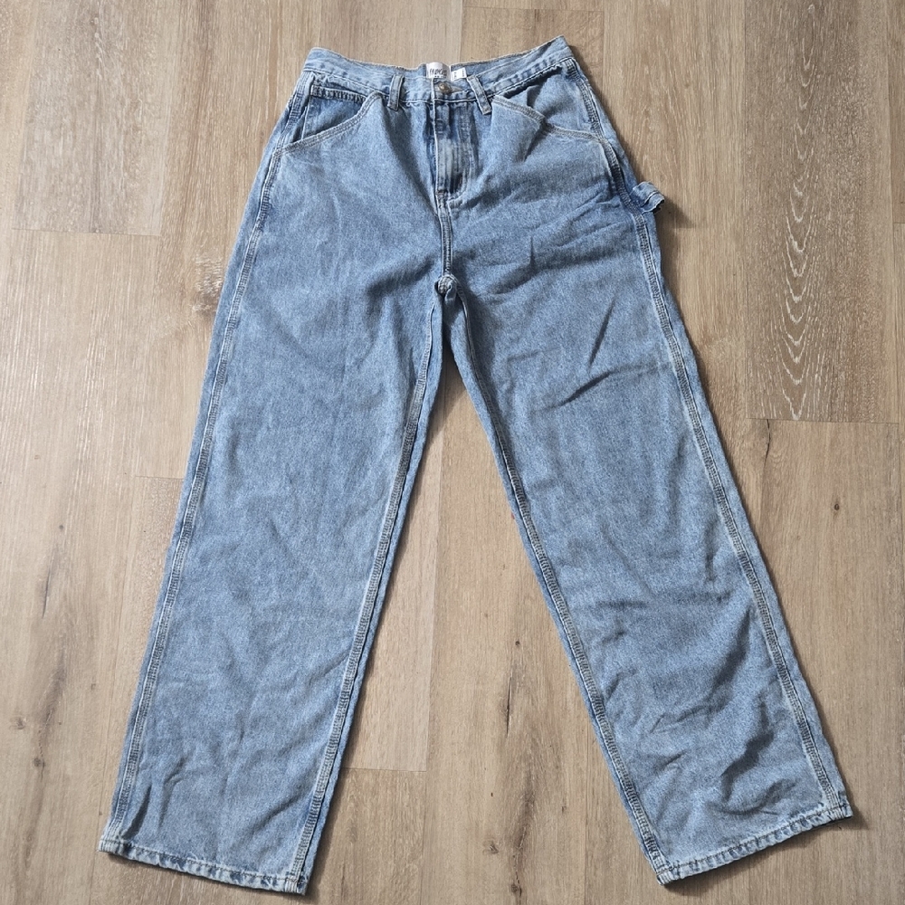 Princess Polly Light Blue Relaxed Jeans